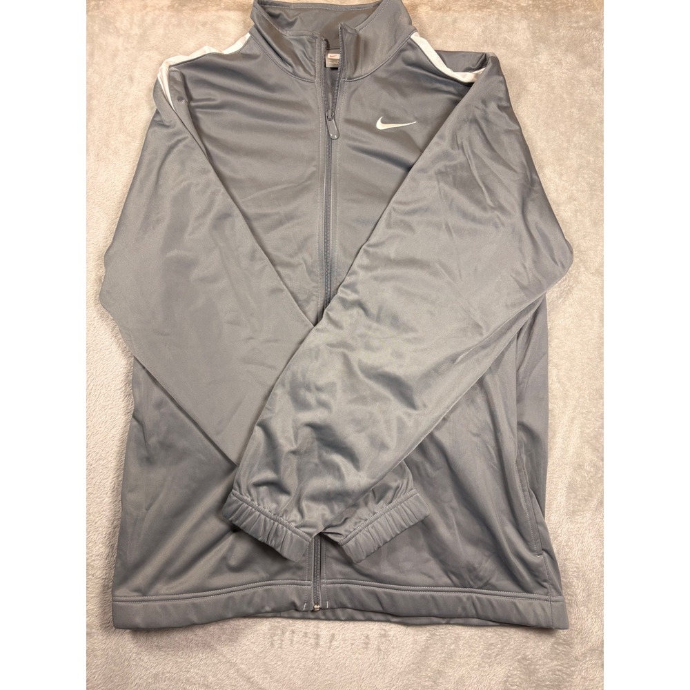 Nike Men's Medium Gray Full Zip Athletic Jacket